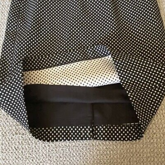 J. Crew Womens 2 Dress Black White with Gold Filigree Sparkle Size 2 Midi - Picture 7 of 13